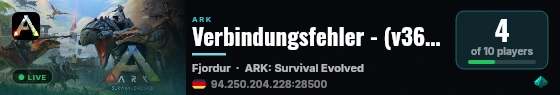 Verbindungsfehler - (v361.7) live status badge
