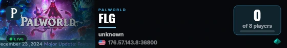 FLG live status badge