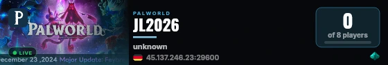 JL2026 live status badge