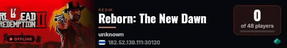 Reborn: The New Dawn live status badge