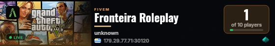 Fronteira Roleplay live status badge
