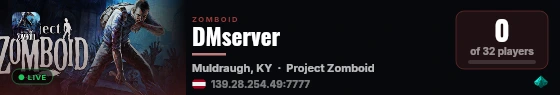 DMserver live status badge