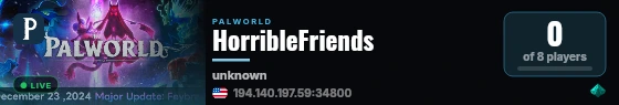 HorribleFriends live status badge