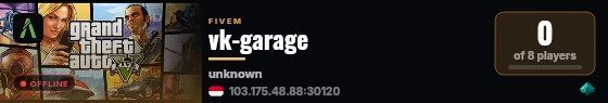 vk-garage live status badge