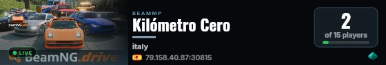 Kilómetro Cero live status badge