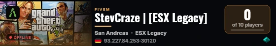 StevCraze | [ESX Legacy] live status badge