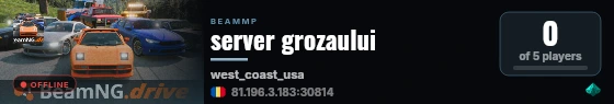 server grozaului live status badge