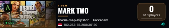 MARK TWO live status badge