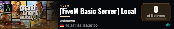[FiveM Basic Server] Local live status badge