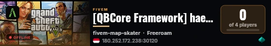 [QBCore Framework] haen3 live status badge