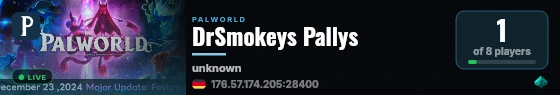 DrSmokeys Pallys live status badge