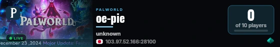 oe-pie live status badge