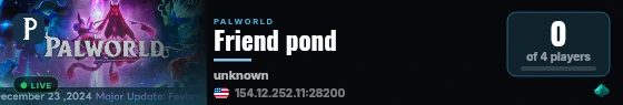 Friend pond live status badge