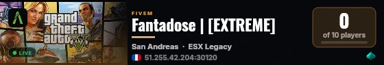 Fantadose | [EXTREME] live status badge