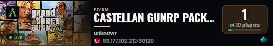 CASTELLAN GUNRP PACK V1 | discord.gg/castellan live status badge