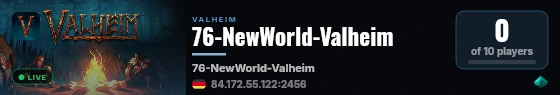 76-NewWorld-Valheim live status badge