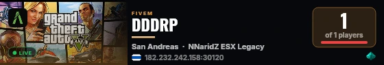 DDD CITY live status badge