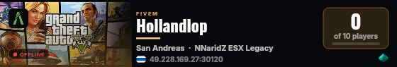 Hollandlop live status badge