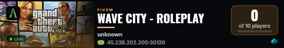 WAVE CITY - ROLEPLAY live status badge