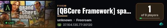 [QBCore Framework] spark live status badge