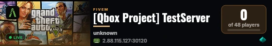 [Qbox Project] TestServer live status badge