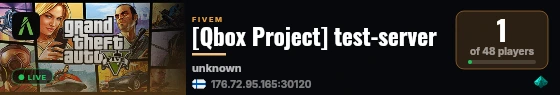 [FiveM Basic Server] Freeroam test serv live status badge