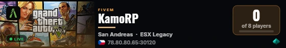 KamoRP live status badge
