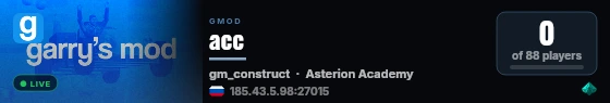 acc live status badge