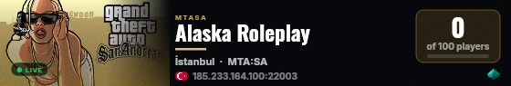 Alaska Roleplay live status badge