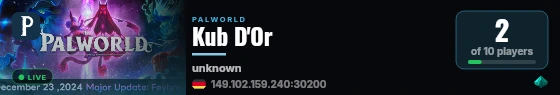 Kub D'Or live status badge