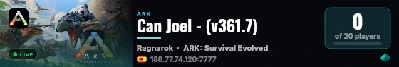 Can Joel - (v361.7) live status badge