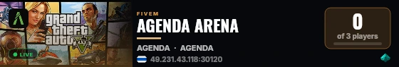 AGENDA ARENA live status badge