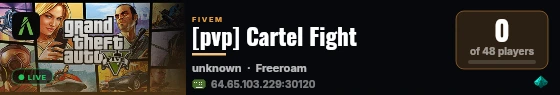[pvp] Cartel Fight live status badge