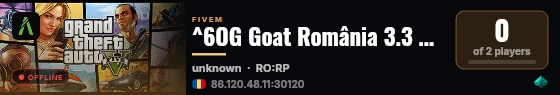 ^6OG Goat România 3.3 Staff Free^7 live status badge