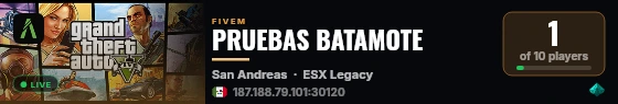 PRUEBAS BATAMOTE  live status badge