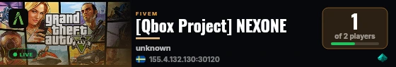 [Qbox Project] NEXONE live status badge