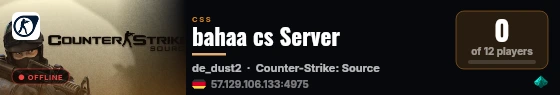 bahaa cs Server live status badge