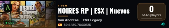 NOIRES RP | ESX | Nuevos live status badge