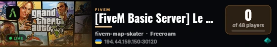 [FiveM Basic Server] Le Mans 2026 live status badge