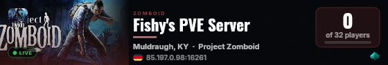 Fishy's PVE Server live status badge