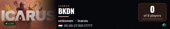BKDN live status badge