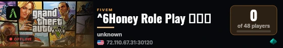 ^6Honey Role Play 测试服 live status badge