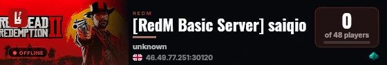 [RedM Basic Server] saiqio live status badge