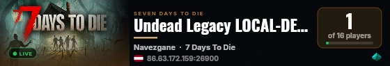 Undead Legacy LOCAL-DEDICATED live status badge