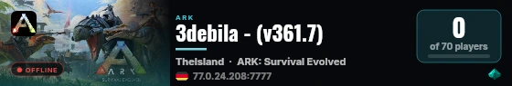 3debila - (v361.7) live status badge