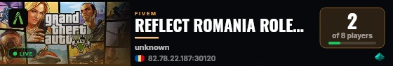 REFLECT ROMANIA ROLEPLAY live status badge
