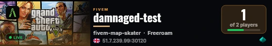 damnaged-test live status badge