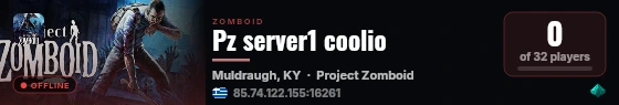 Pz server1 coolio live status badge