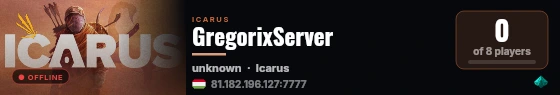 GregorixServer live status badge