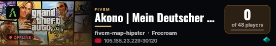 Akono | Mein Deutscher RP Server live status badge